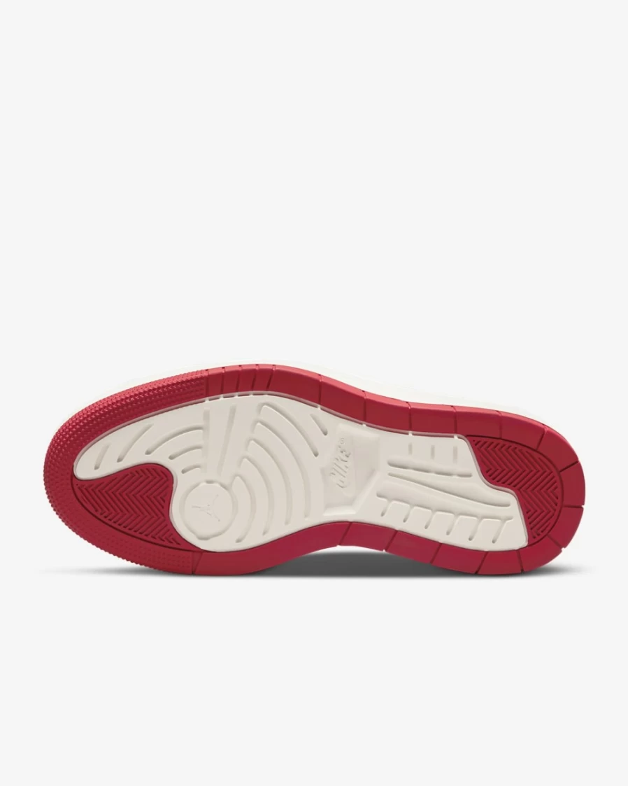 Nike Air Jordan 1 Elevate Low Women's Shoes - Dark Grey/Sail/Varsity Red Basketball Sneakers