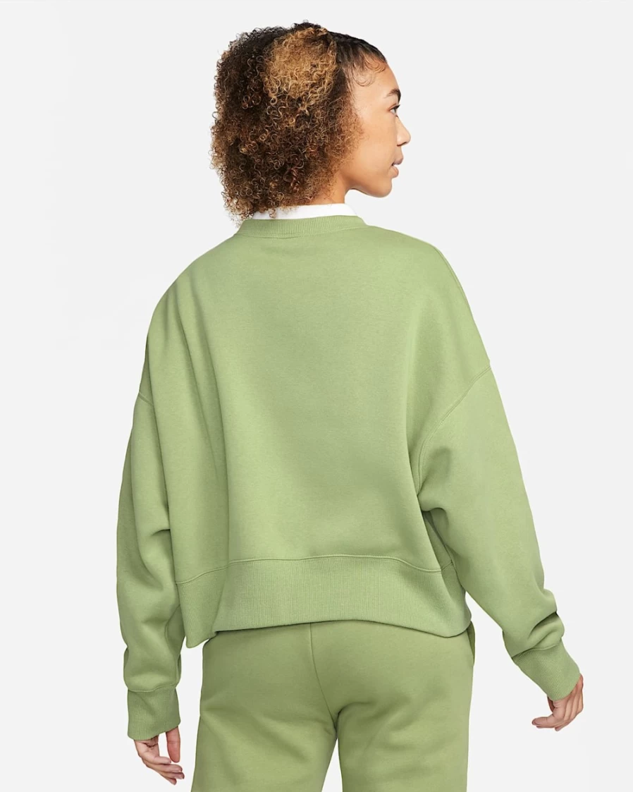 Nike Women's Alligator/Sail Oversized Crewneck Sweatshirt - Phoenix Fleece Comfort Fit