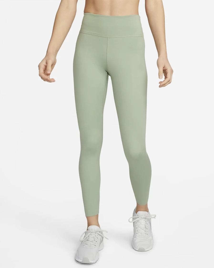 Nike One Luxe Women's Mid-Rise 7/8 Leggings in Jade Smoke/Clear - High-Waisted Yoga Pants for Women