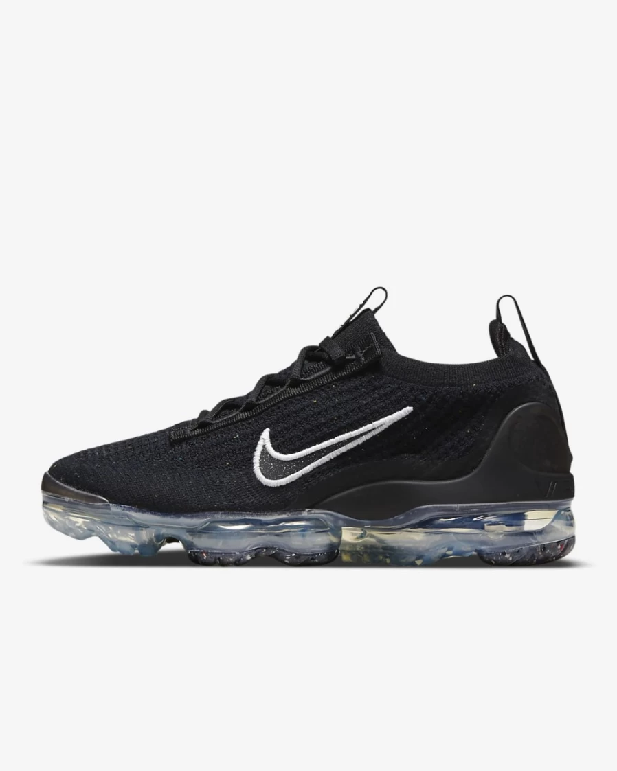 Nike Air VaporMax 2021 FK Women's Running Shoes - Black/Metallic Silver/White