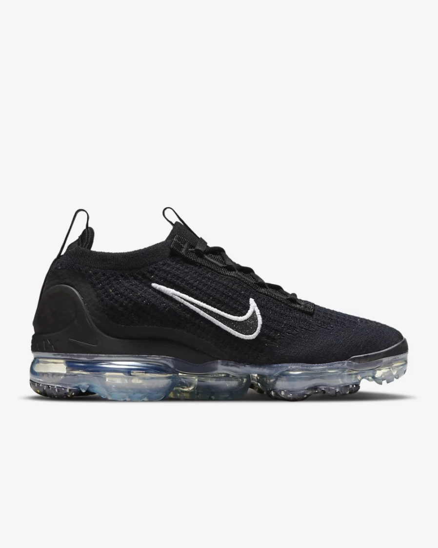 Nike Air VaporMax 2021 FK Women's Running Shoes - Black/Metallic Silver/White