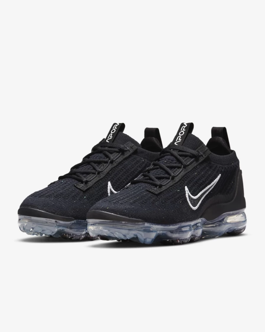 Nike Air VaporMax 2021 FK Women's Running Shoes - Black/Metallic Silver/White
