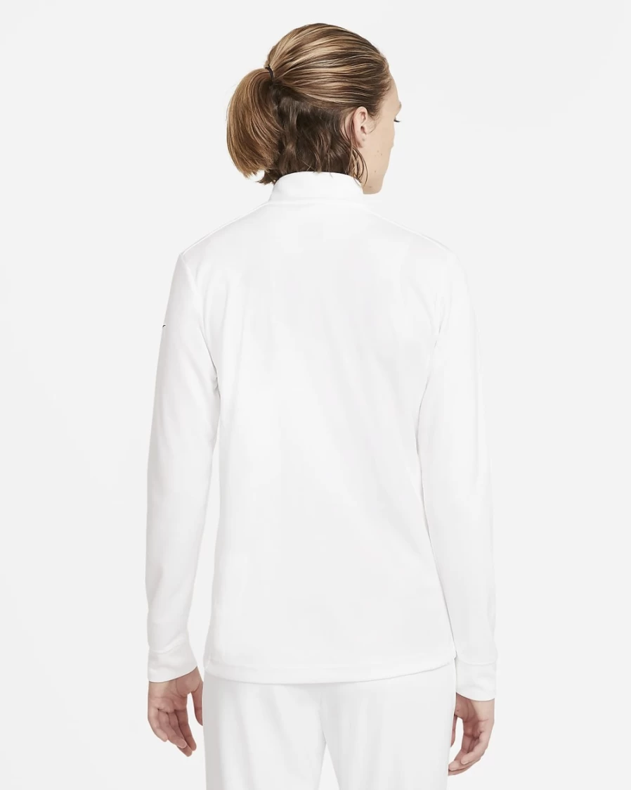 Nike Dri-FIT UV Victory Women's White/Black Full-Zip Golf Top - Moisture-Wicking & Sun Protection