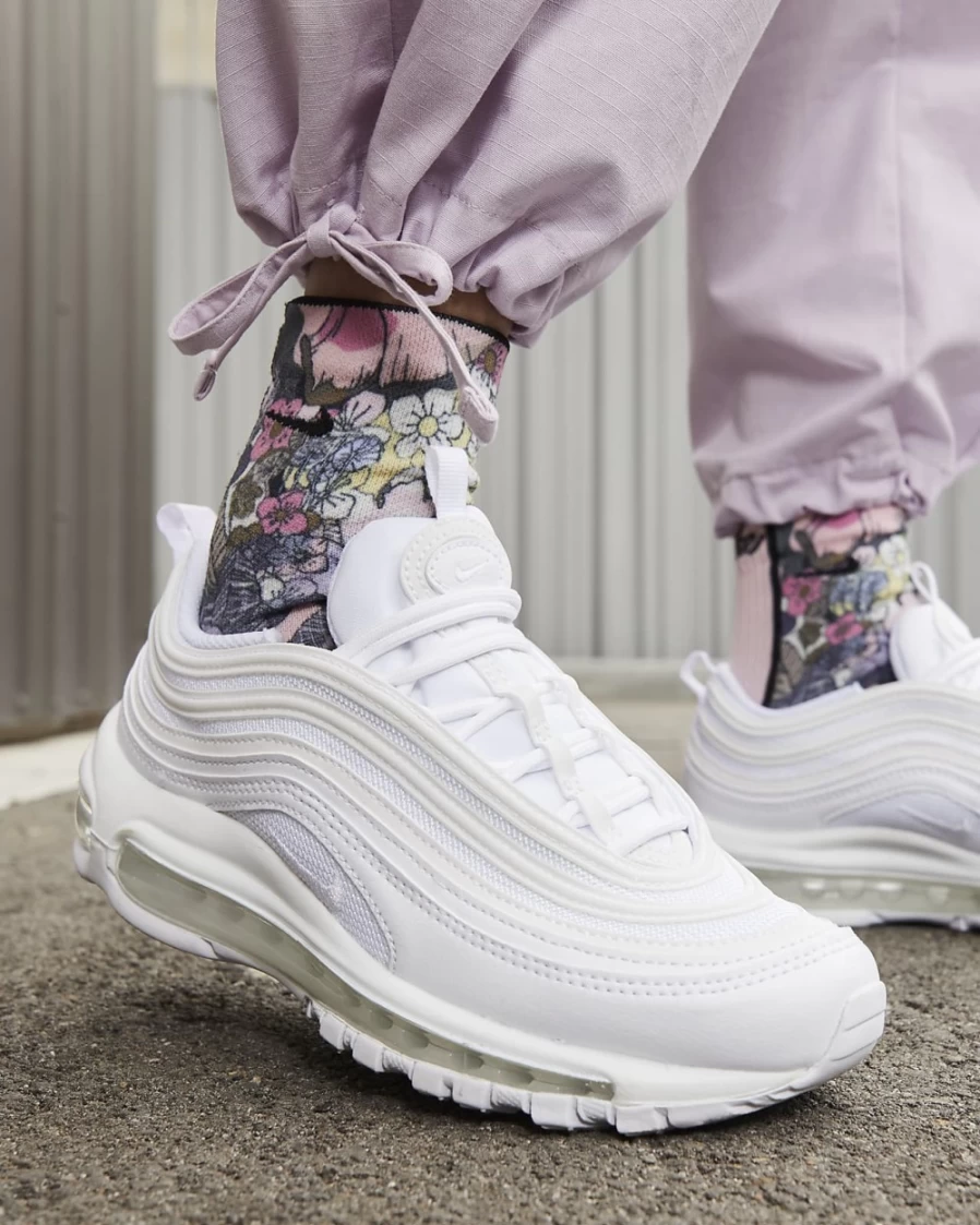 Nike Air Max 97 Women's White Triple White Running Shoes