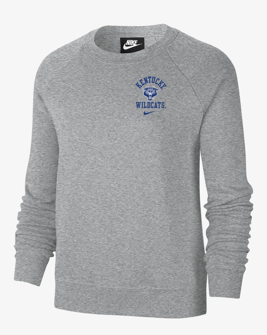 Nike Kentucky Wildcats Women's Grey Fleece Sweatshirt