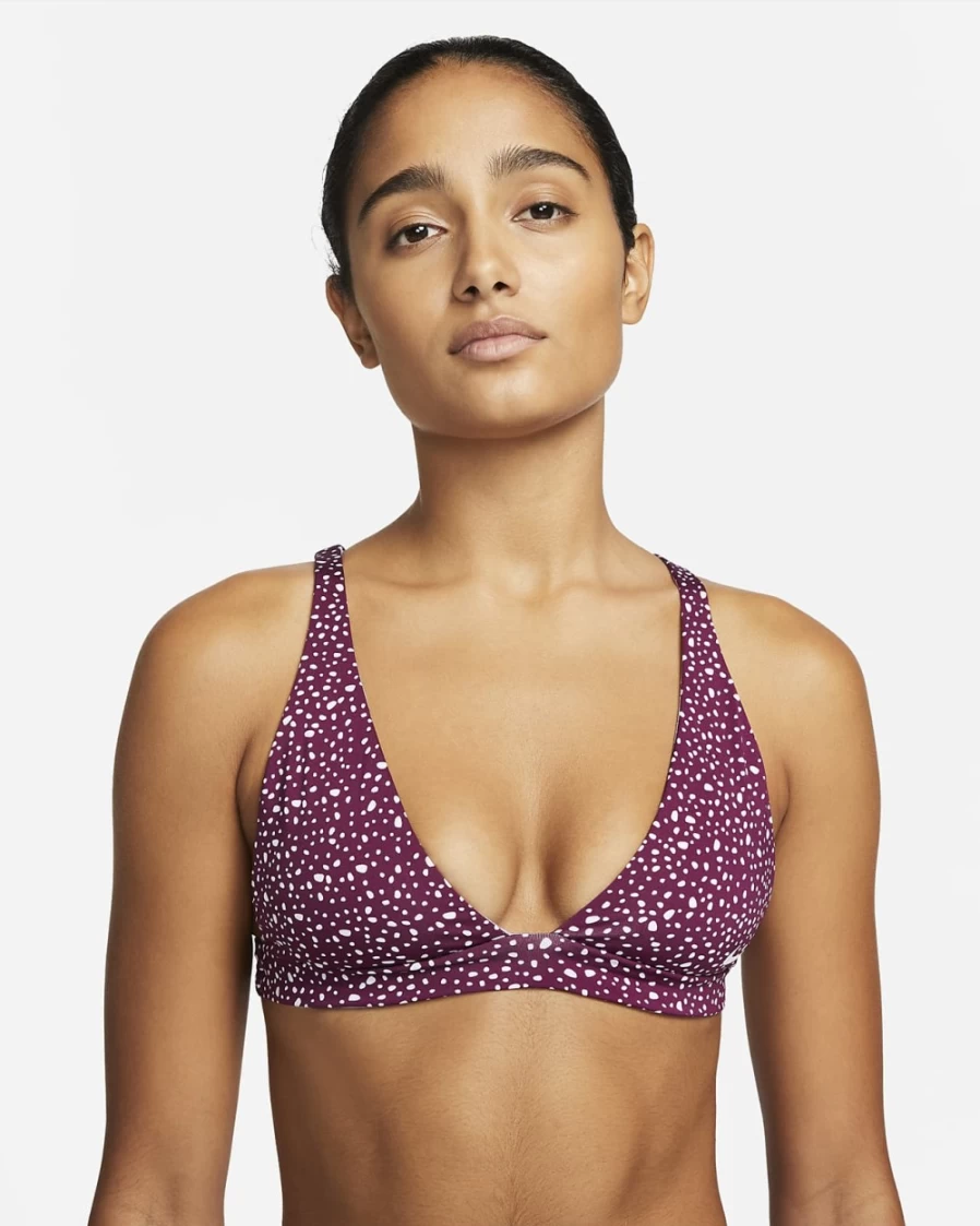 Nike Women's Sangria Reversible Bralette Bikini Top - Adventure Collection