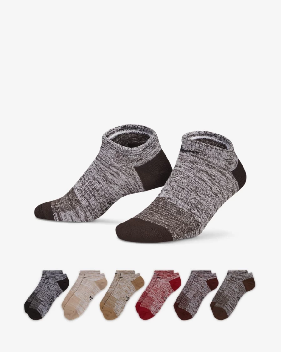 Nike Women's Multi-Color No-Show Lightweight Training Socks 6-Pack