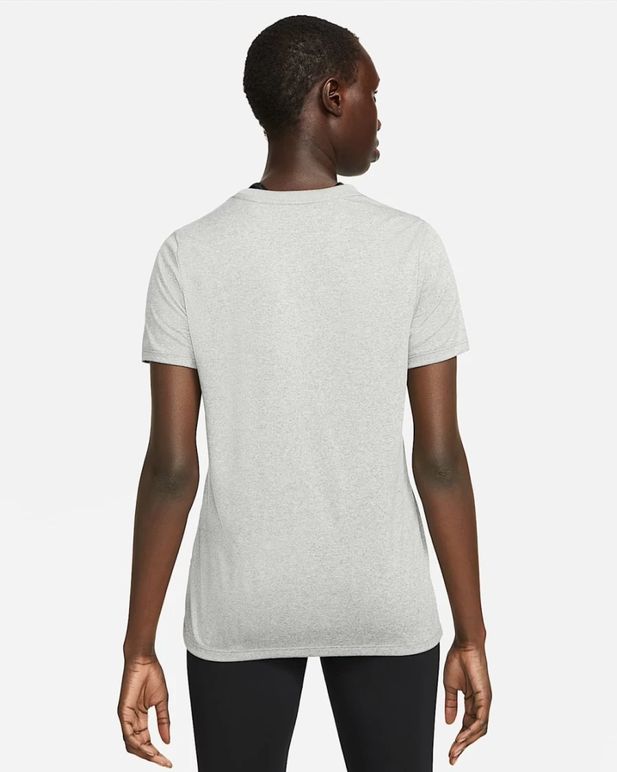 Nike Dri-FIT Women's T-Shirt - Moisture-Wicking, Breathable, Tumbled Grey, Flat Silver, Heather, Black Options