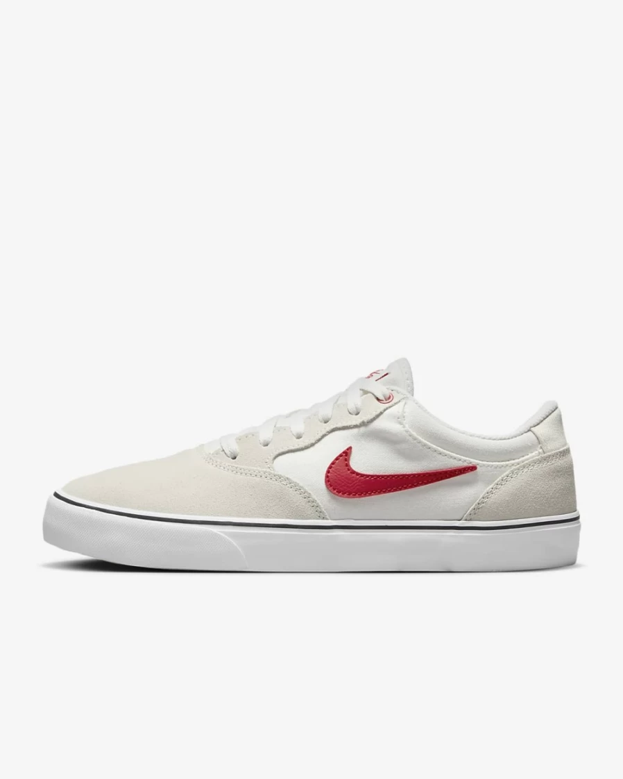 Nike SB Chron 2 Skate Shoes for Men & Women - Summit White/Phantom/White/University Red