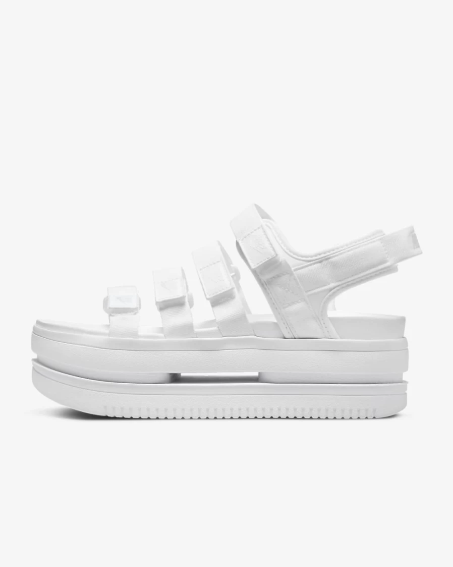 Nike Icon Classic Women's Sandals - White, Pure Platinum Athletic Slide Sandals for Women
