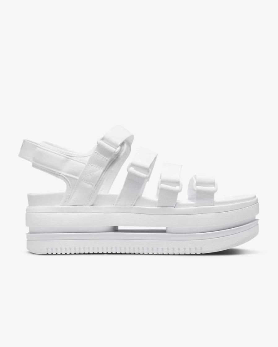 Nike Icon Classic Women's Sandals - White, Pure Platinum Athletic Slide Sandals for Women