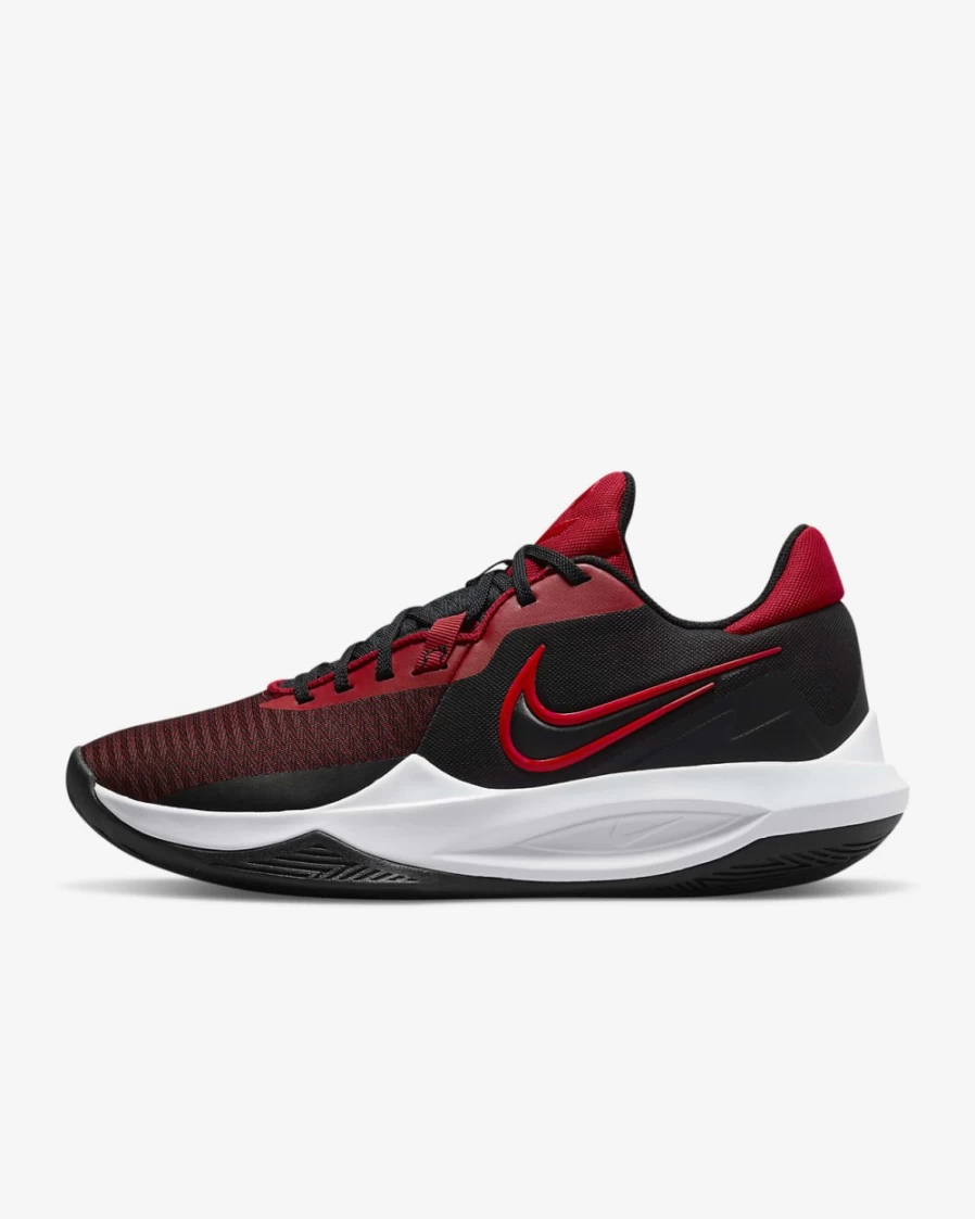 Nike Precision 6 Basketball Shoes for Men & Women - Black/Gym Red/University Red