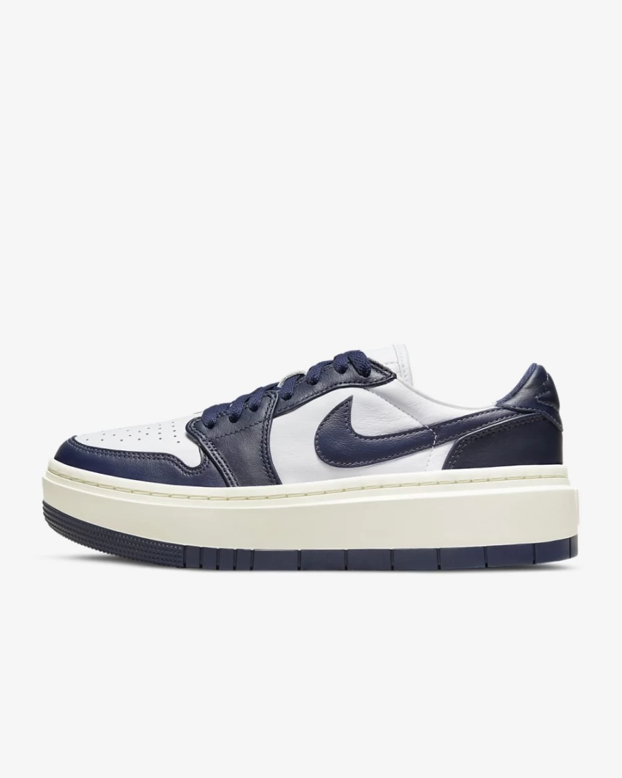 Nike Air Jordan 1 Elevate Low Women's Shoes - White/Sail/Midnight Navy Basketball Sneakers