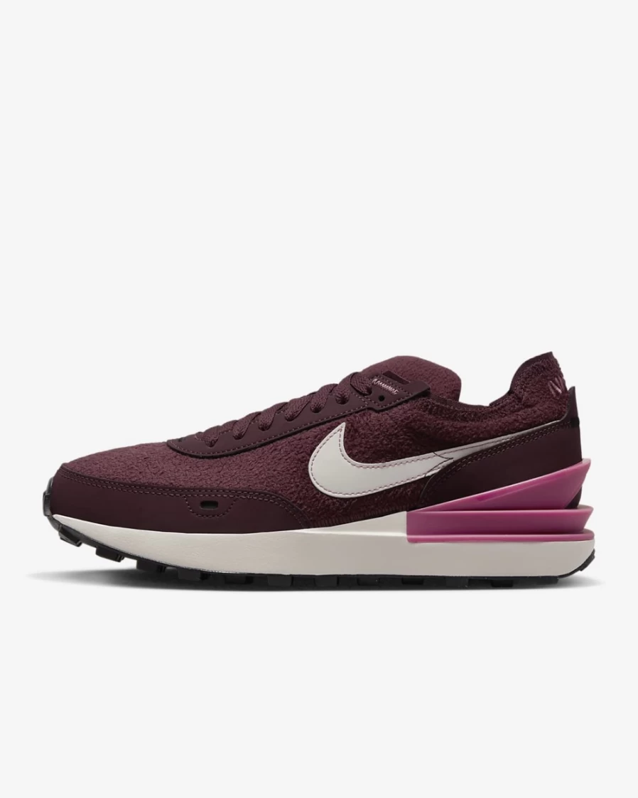 Nike Waffle One SE Women's Running Shoes - Burgundy Crush/Desert Berry/Black/Phantom