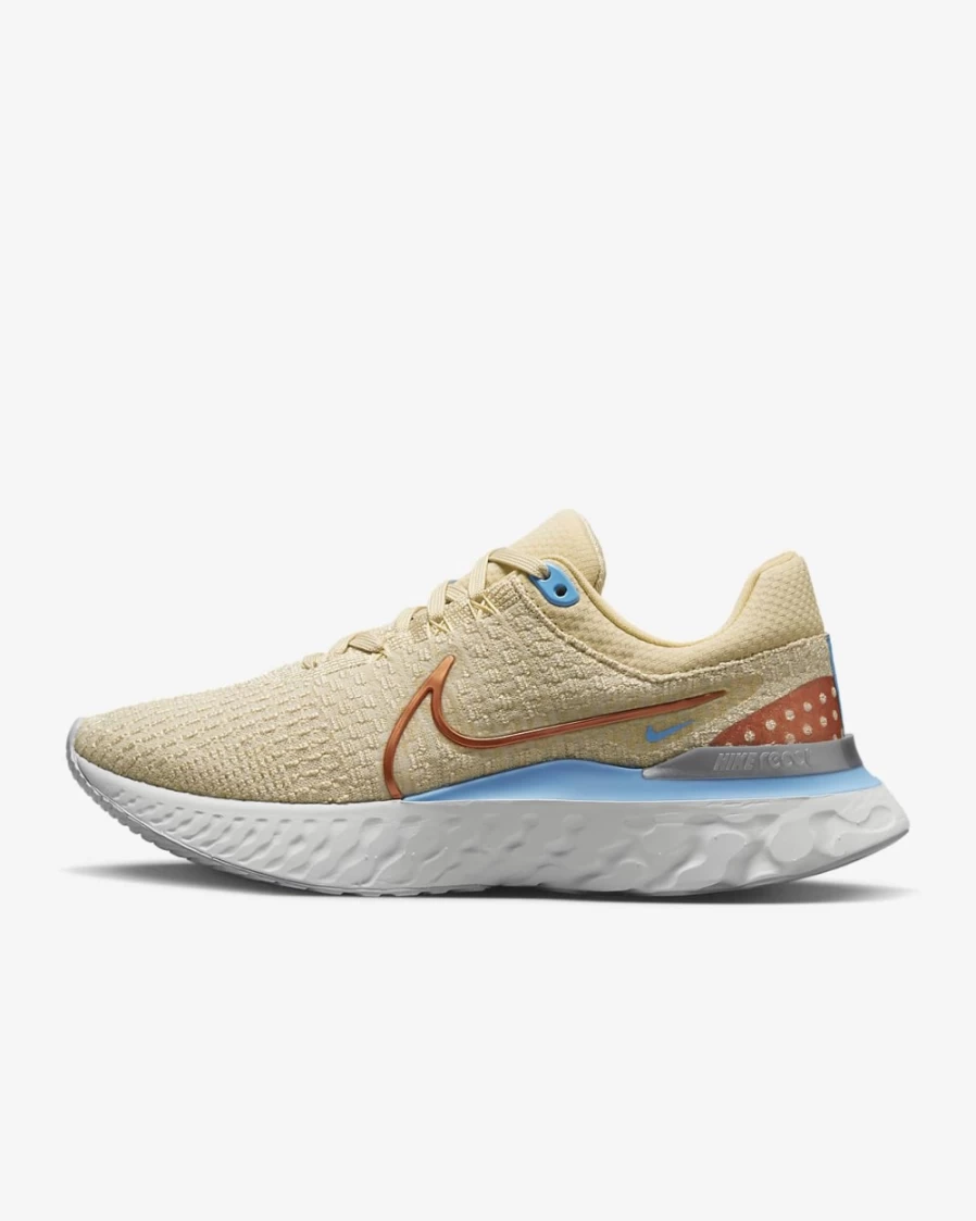 Nike React Infinity 3 Women's Road Running Shoes - Sesame/Oatmeal/White/Metallic Copper