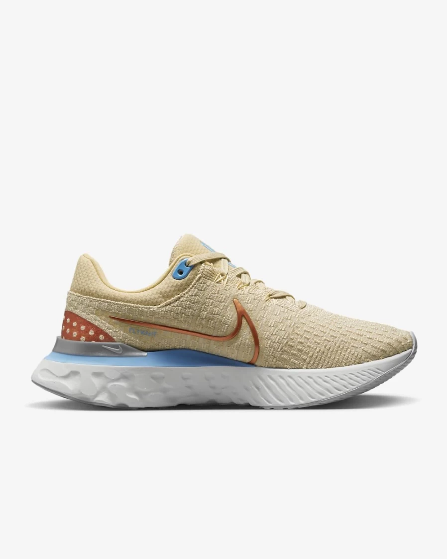Nike React Infinity 3 Women's Road Running Shoes - Sesame/Oatmeal/White/Metallic Copper
