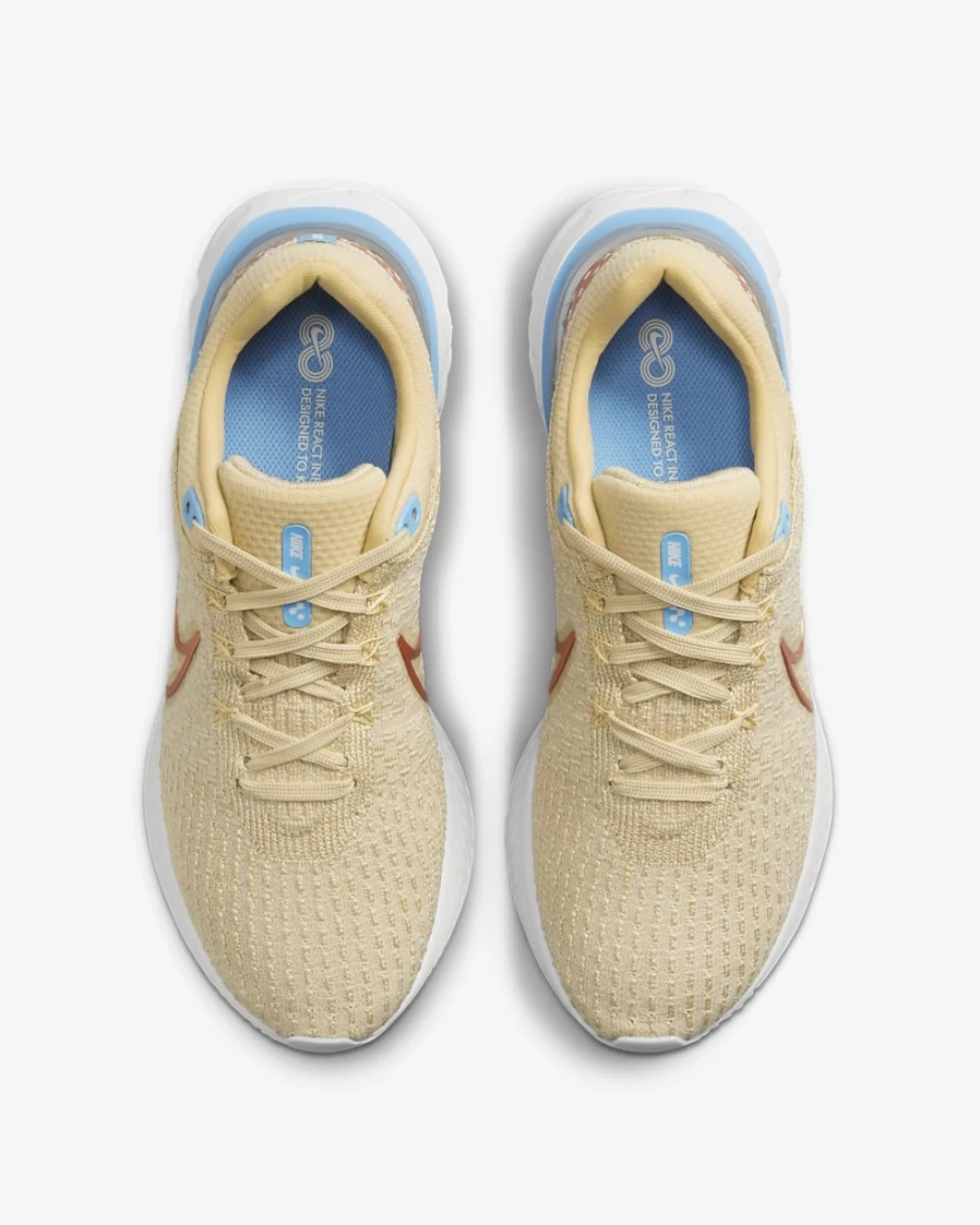 Nike React Infinity 3 Women's Road Running Shoes - Sesame/Oatmeal/White/Metallic Copper