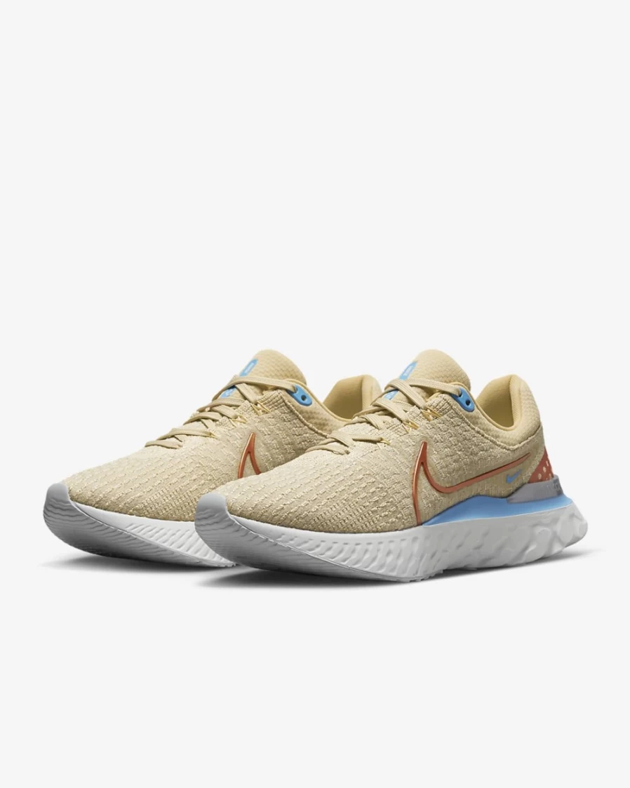 Nike React Infinity 3 Women's Road Running Shoes - Sesame/Oatmeal/White/Metallic Copper