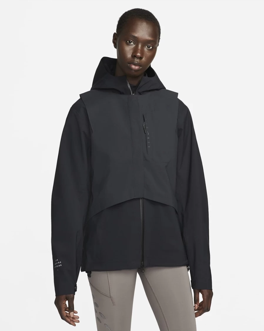 Nike Storm-FIT Run Division Women's Black Full-Zip Hooded Running Jacket