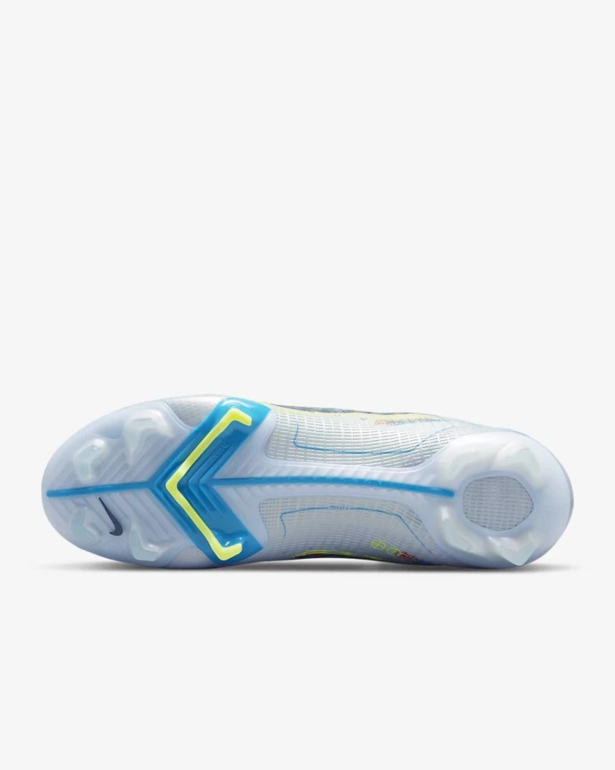 Nike Mercurial Superfly 8 Elite FG Firm-Ground Soccer Cleats for Men & Women - Football Grey/Light Marine/Laser Blue/Blackened Blue