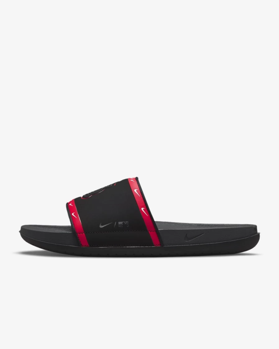 Nike Offcourt Slide MLB St. Louis Cardinals Men's & Women's Sandals Black Sport Red White Anthracite