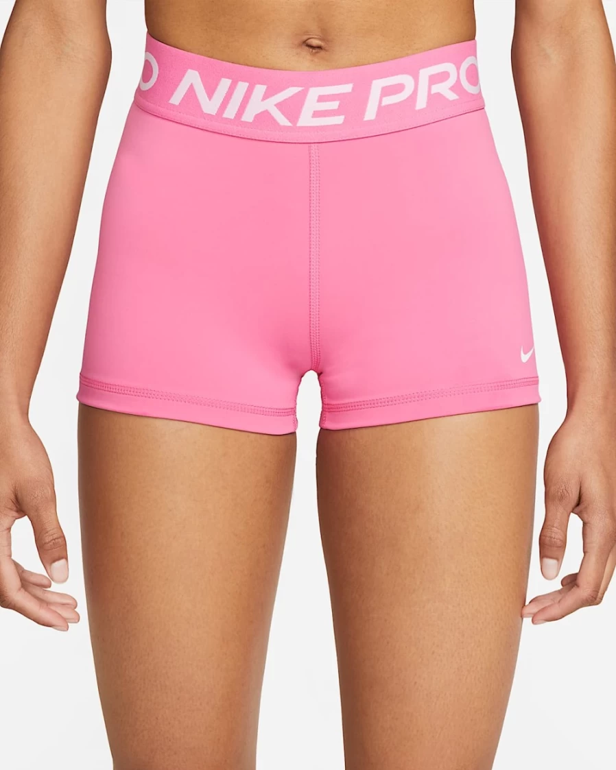 Nike Pro Women's 3" Shorts - Pinksicle/White Training Shorts for Women