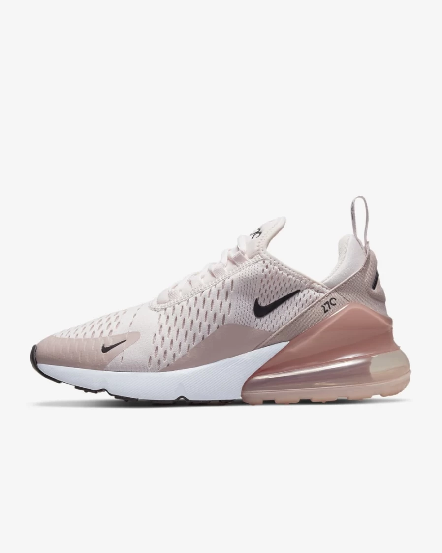 Nike Air Max 270 Women's Light Soft Pink Running Shoes - Pink Oxford, Desert Berry & Black
