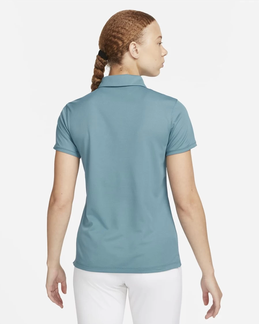 Nike Dri-FIT Victory Women's Golf Polo - Noise Aqua/Black Moisture-Wicking Performance Top