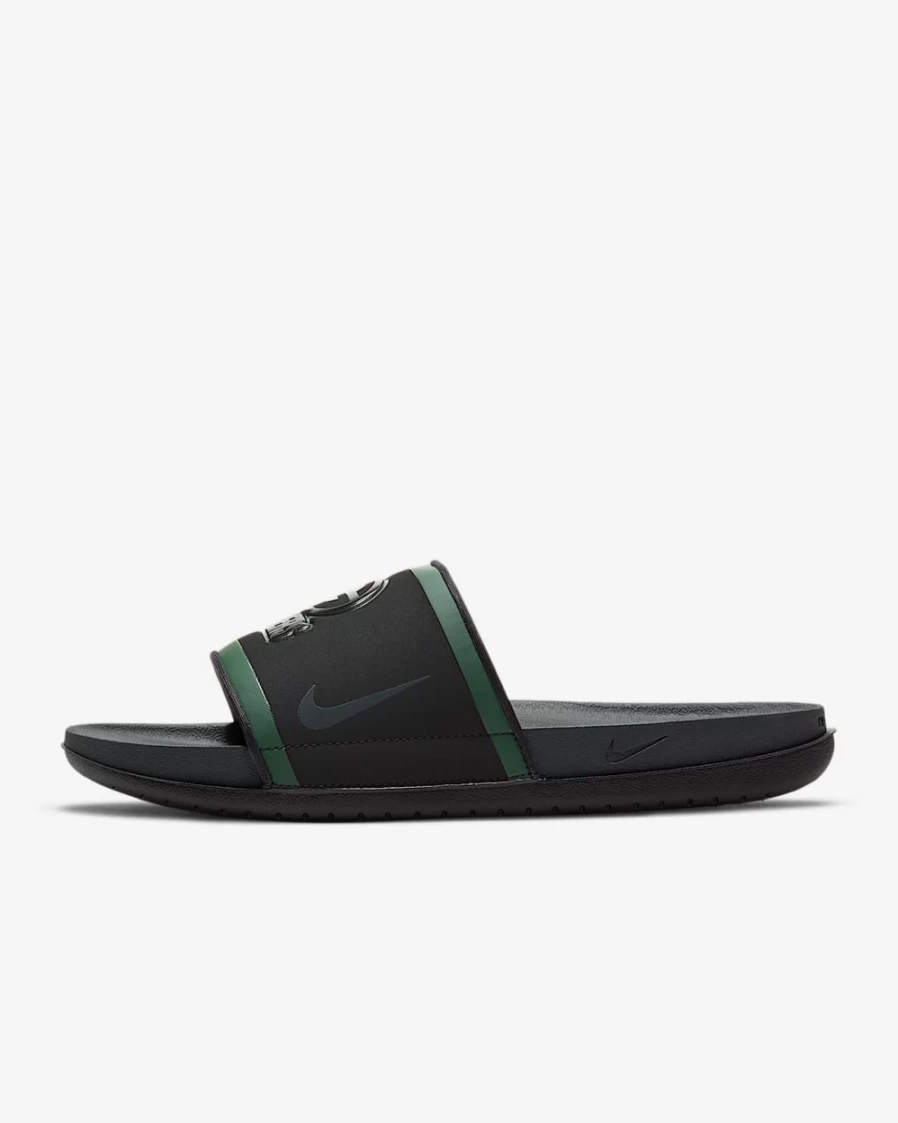 Nike Offcourt NFL Green Bay Packers Slide Sandals for Men & Women - Black/Fir/University Gold/Anthracite