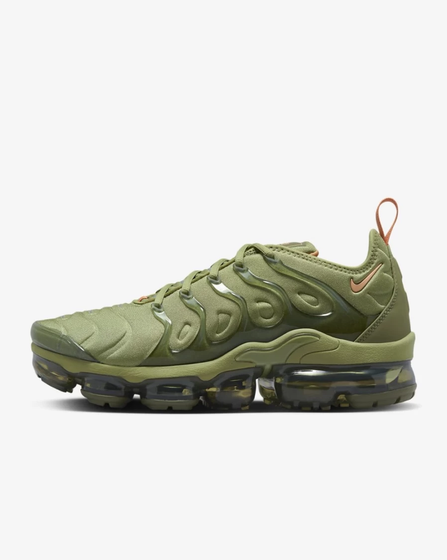 Nike Air VaporMax Plus Women's Running Shoes - Alligator/Medium Olive/Orange Trance