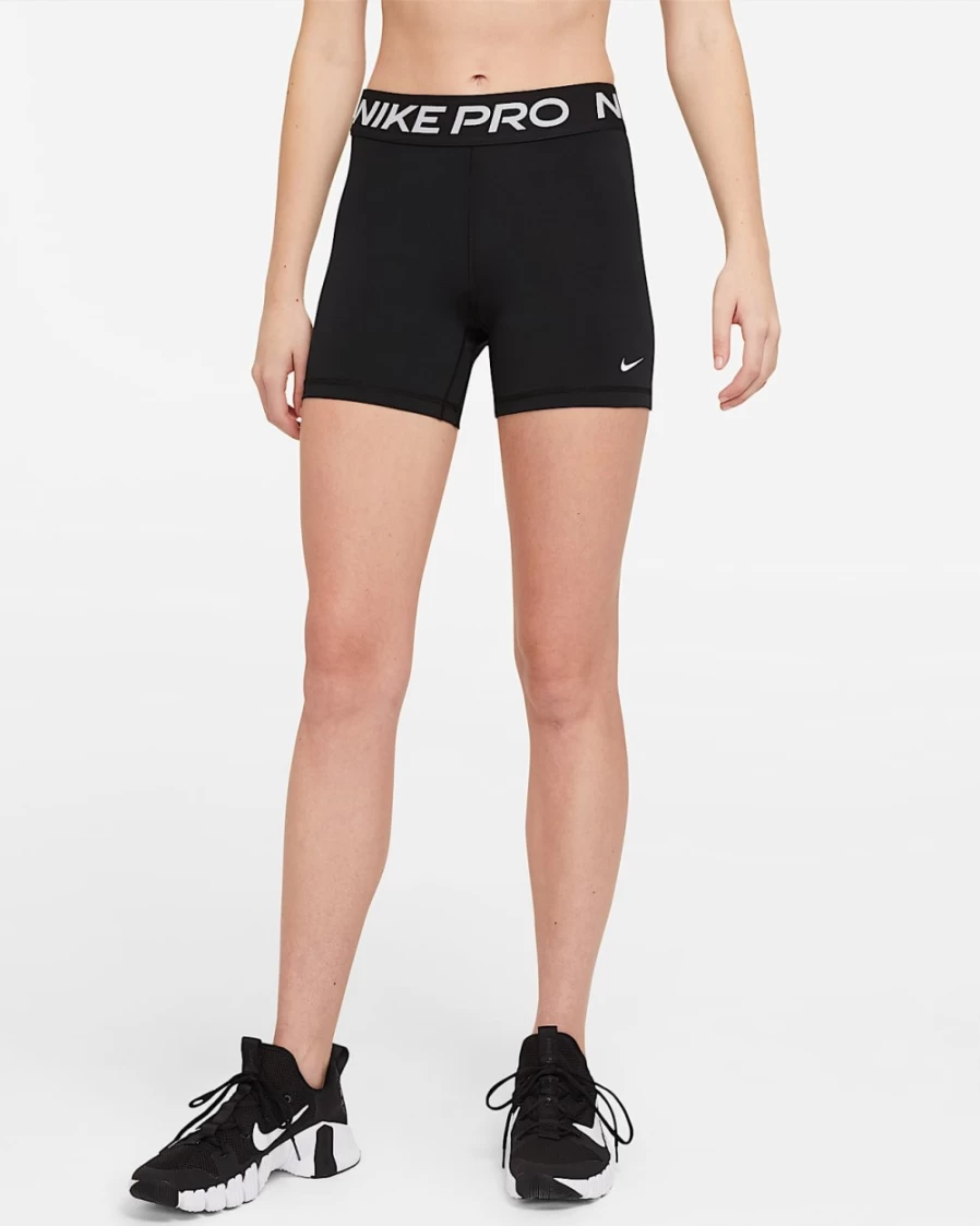 Nike Pro 365 Women's 5" Shorts - Black/White Training & Gym Shorts for Women
