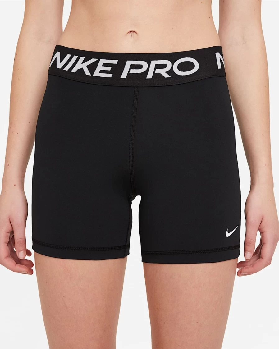 Nike Pro 365 Women's 5" Shorts - Black/White Training & Gym Shorts for Women