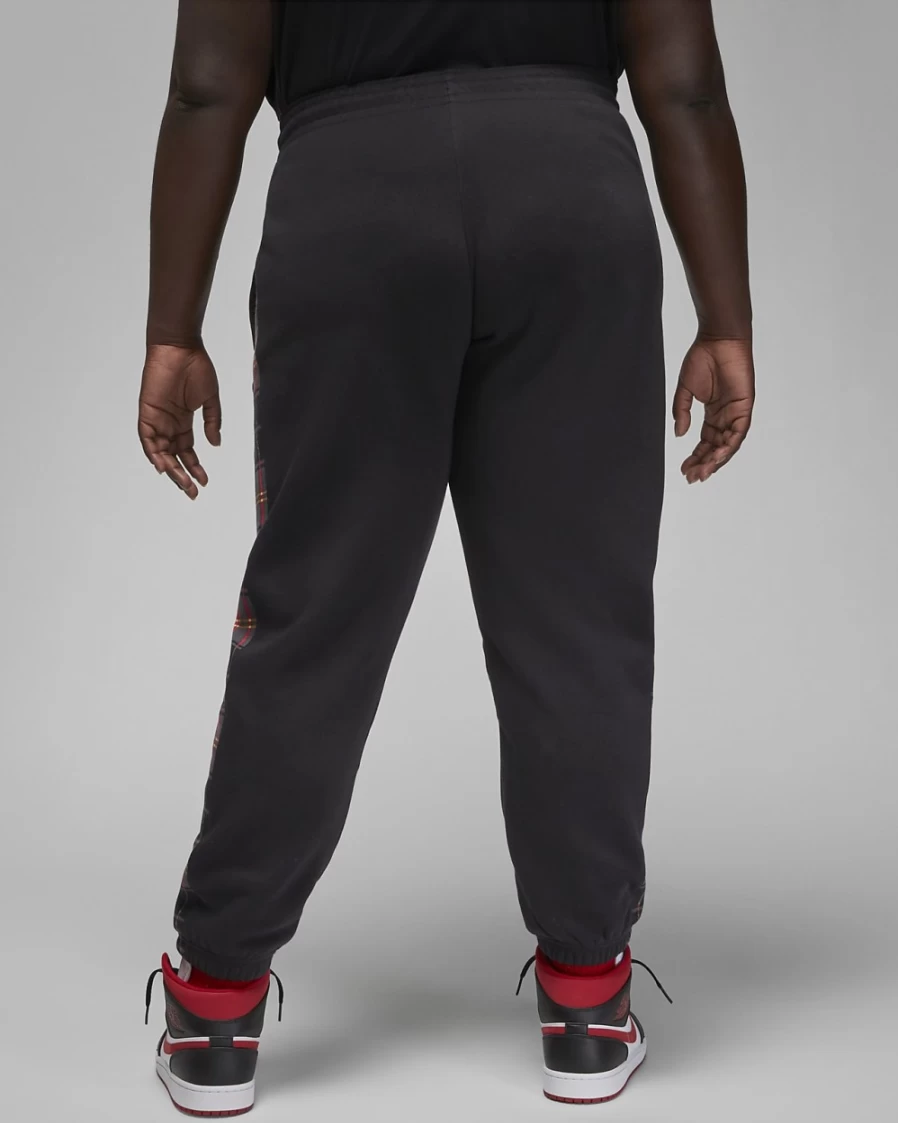 Nike Jordan Brooklyn Fleece Women's Pants - Plus Size, Black & Dark Driftwood