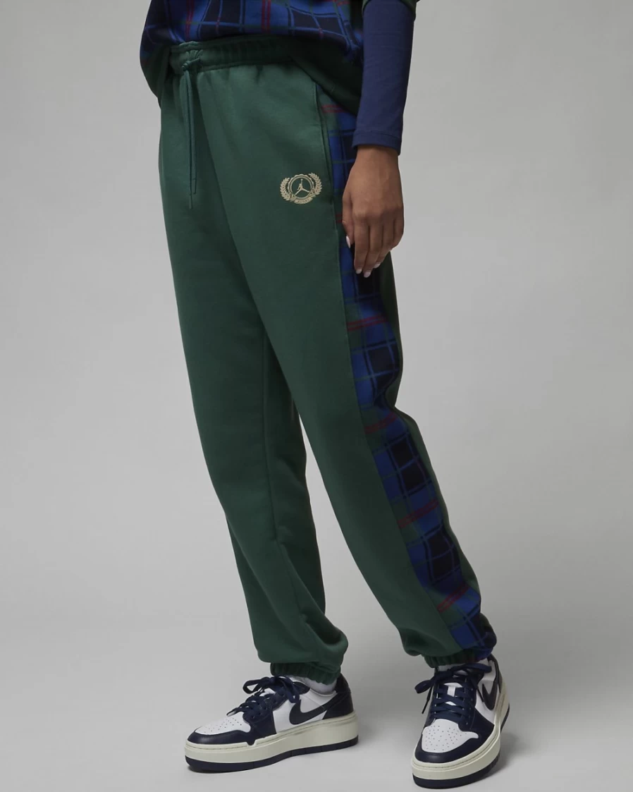 Nike Women's Jordan Brooklyn Fleece Pants - Noble Green/Rattan