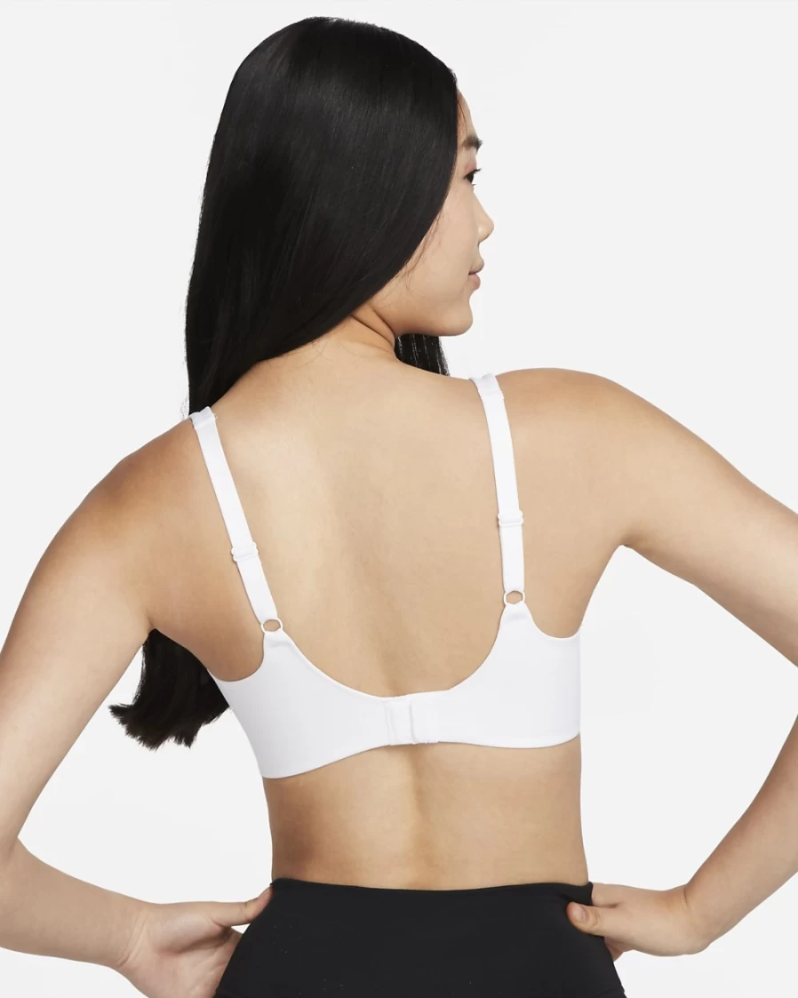 Nike Alate Light-Support Padded Sports Bra for Women - White/Stone Mauve/Black