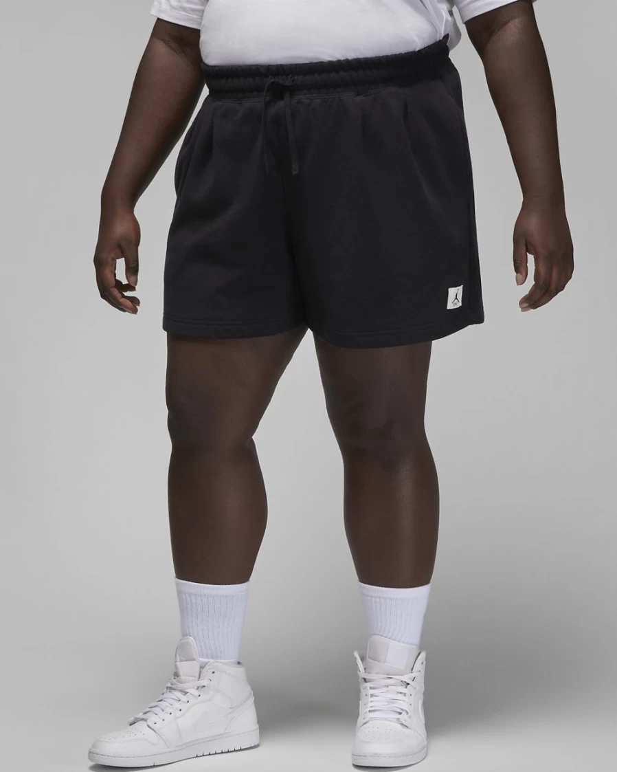 Nike Jordan Flight Women's Plus Size Black Fleece Shorts