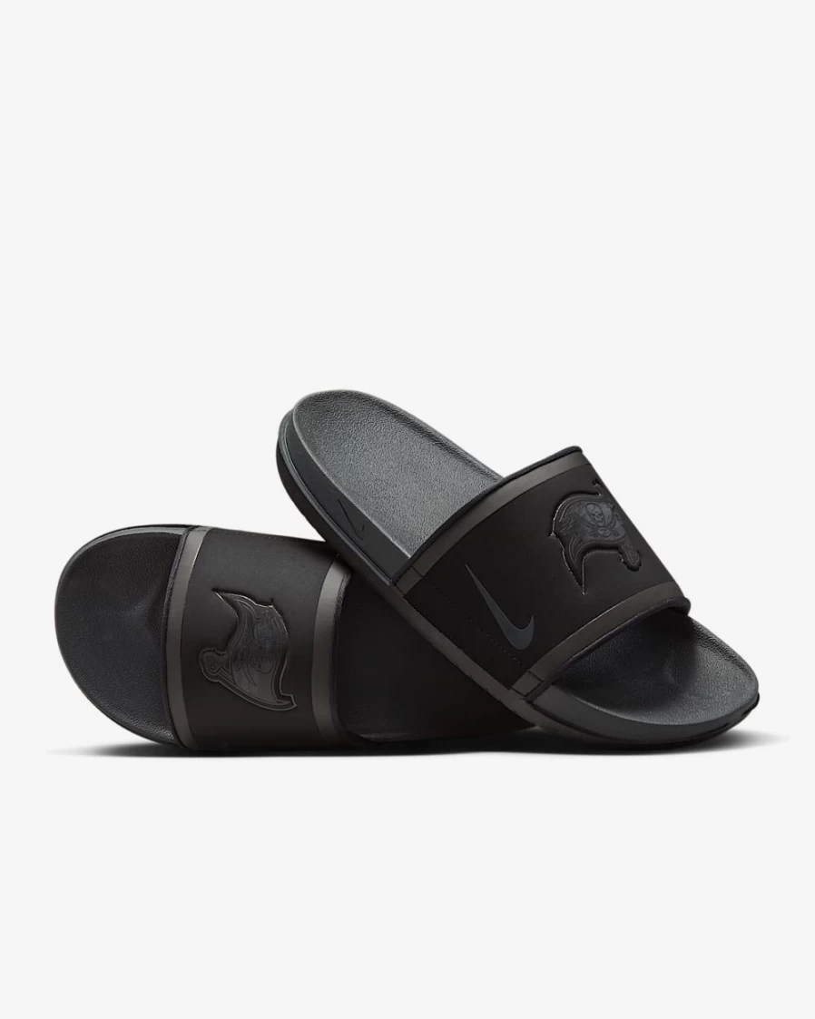 Nike Offcourt NFL Tampa Bay Buccaneers Slide Sandals for Men & Women - Black/White Football Team Slides