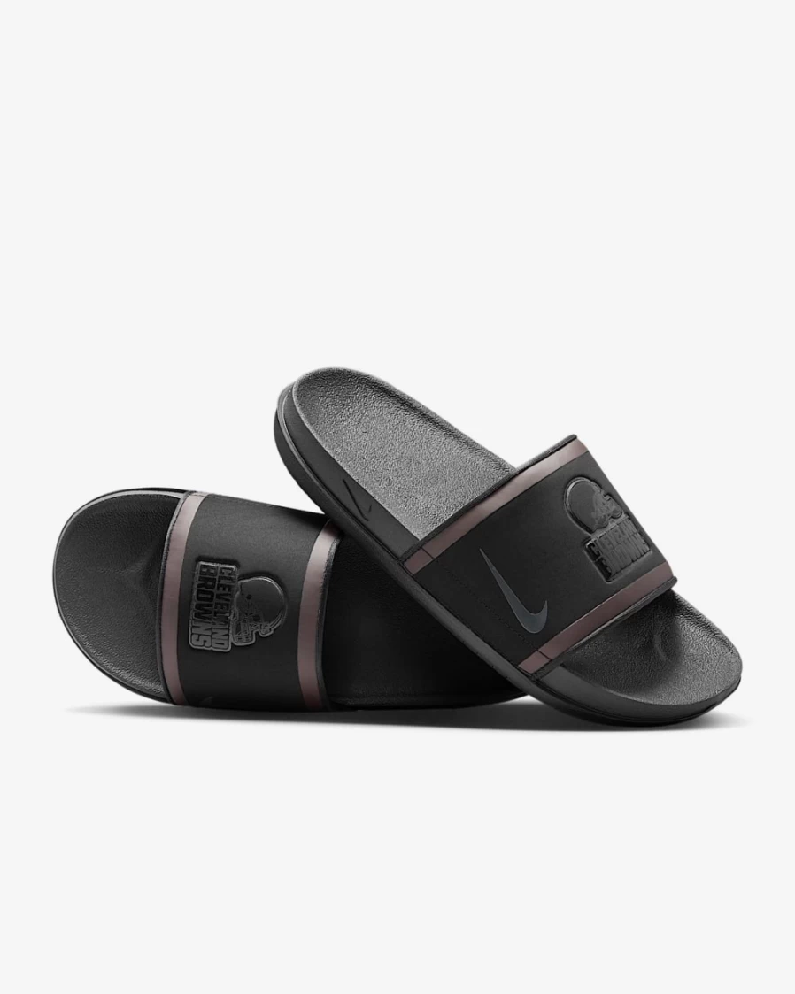 Nike Offcourt NFL Cleveland Browns Slide Sandals for Men & Women - Black/Team Orange/Seal Brown/Anthracite
