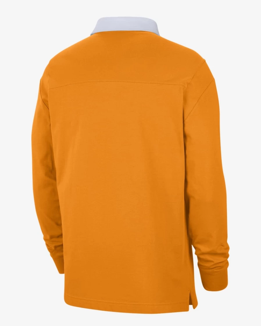 Nike Tennessee Long-Sleeve Striped Polo Shirt for Men & Women - Bright Ceramic/White