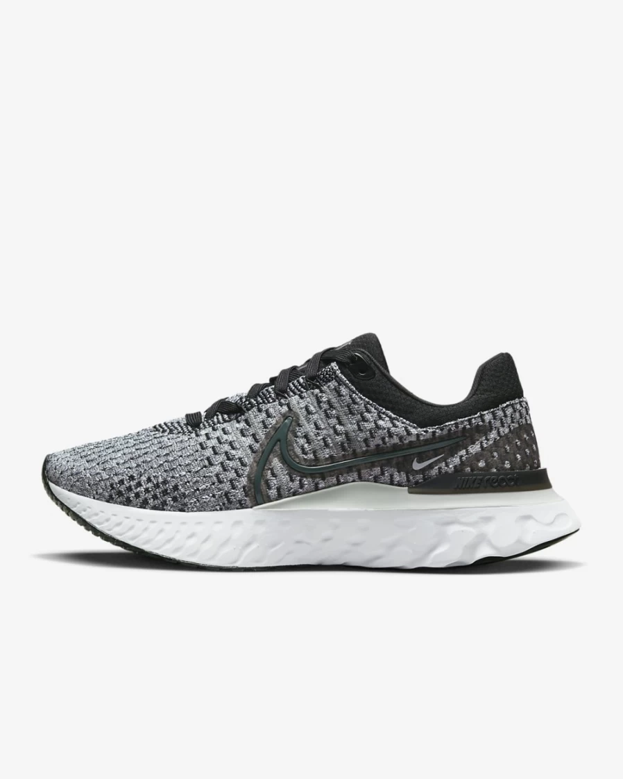 Nike React Infinity 3 Women's Road Running Shoes - Black/Grey Fog/White/Dark Smoke Grey