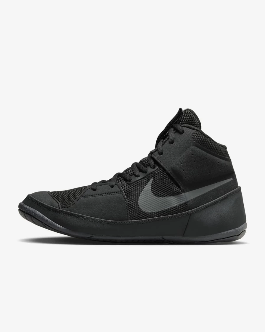 Nike Fury Wrestling Shoes for Men & Women - Black/Dark Grey Training & Competition Footwear