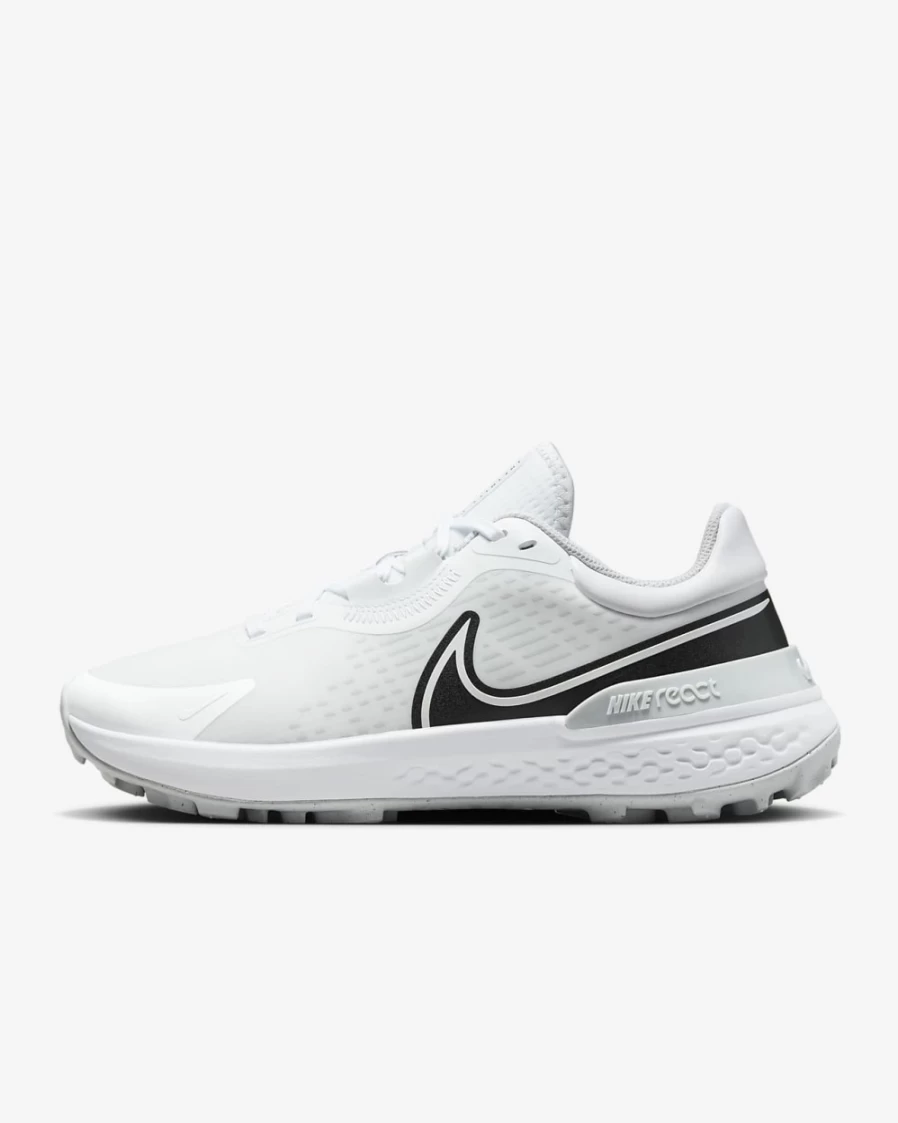 Nike Infinity Pro 2 Men's & Women's Golf Shoes - White/Pure Platinum/Wolf Grey/Black