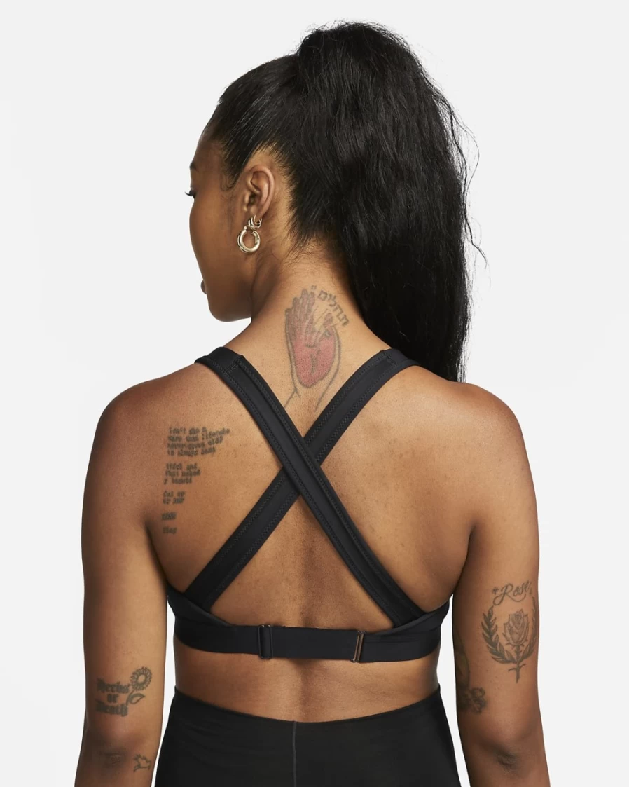 Nike Swoosh Women's Medium-Support Padded Maternity Sports Bra - Black/White