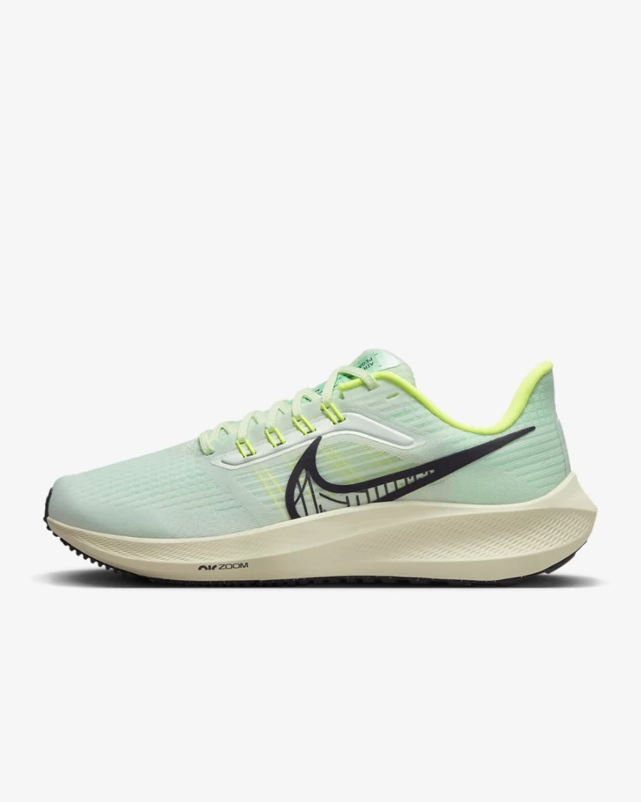 Nike Pegasus 39 Women's Barely Green/Mint Foam/Volt/Cave Purple Road Running Shoes
