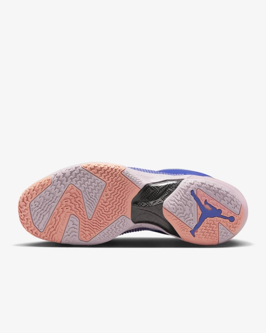 Nike Air Jordan XXXVII Low Basketball Shoes for Men & Women - Lapis, Black, Crimson Bliss, Saturn Gold