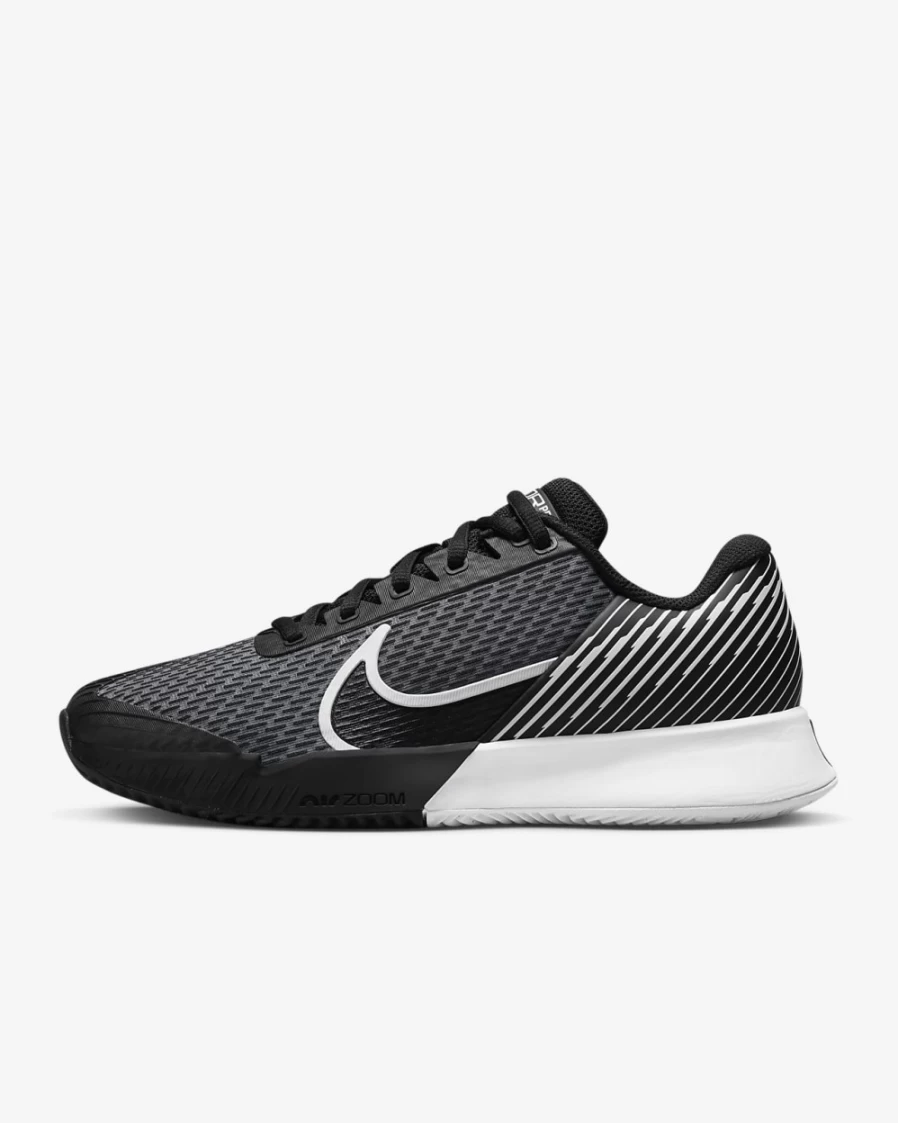 NikeCourt Air Zoom Vapor Pro 2 Women's Tennis Shoes - Black/White - Clay Court Sneakers