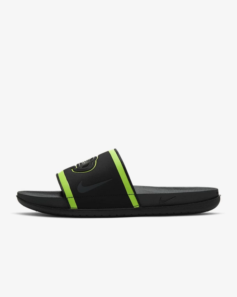 Nike Offcourt NFL Seattle Seahawks Slide Sandals for Men & Women - Black, Action Green, College Navy, Anthracite