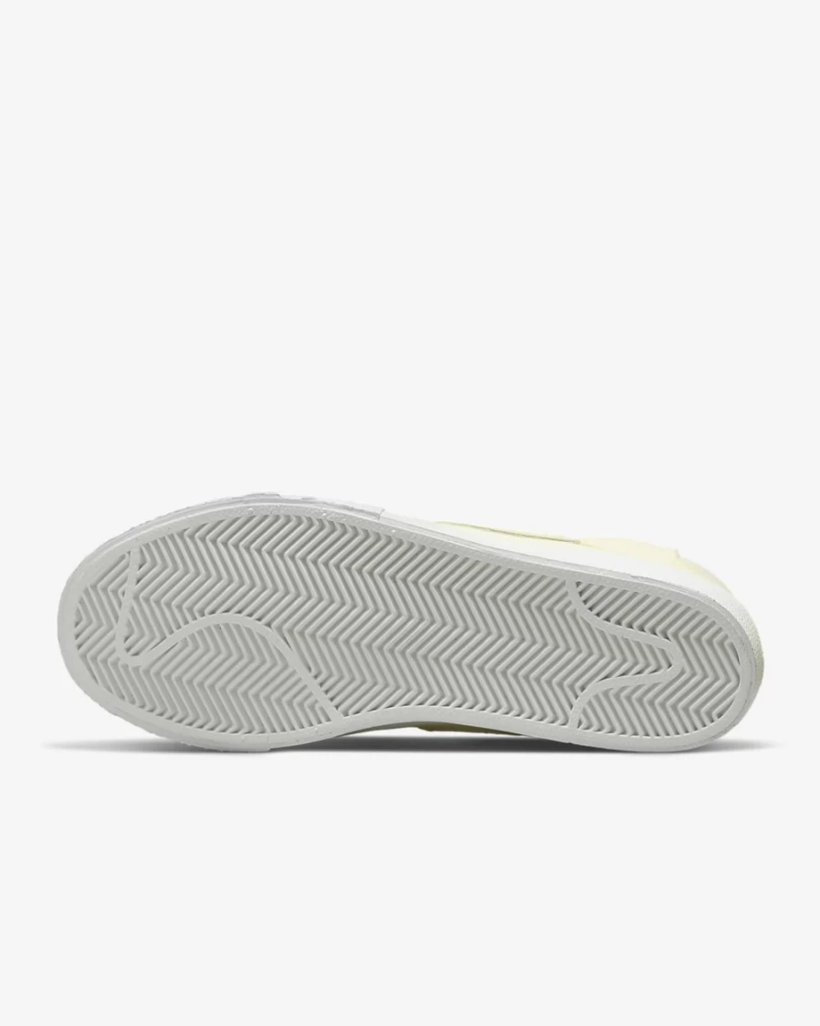 Nike SB Zoom Blazer Mid PRM Skate Shoes for Men & Women - Lemon Wash/White Colorway