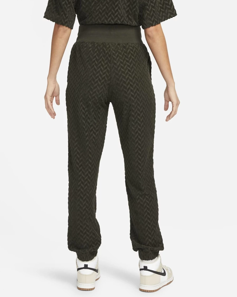 Nike Women's High-Waisted Joggers - Sportswear Everyday Modern Pants in Sequoia/Light Menta