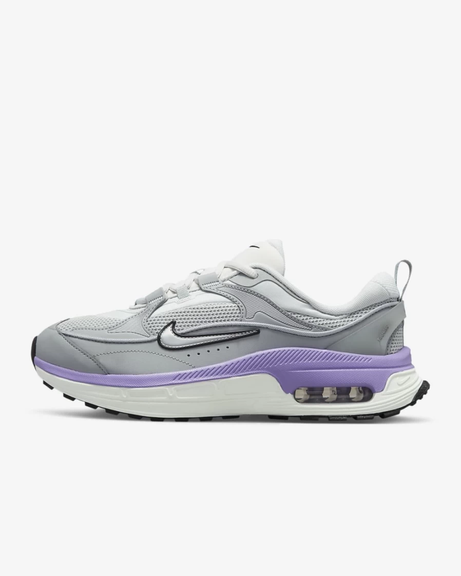 Nike Air Max Bliss Women's Shoes - Photon Dust/Black/Lilac/Metallic Silver Running Shoes for Women